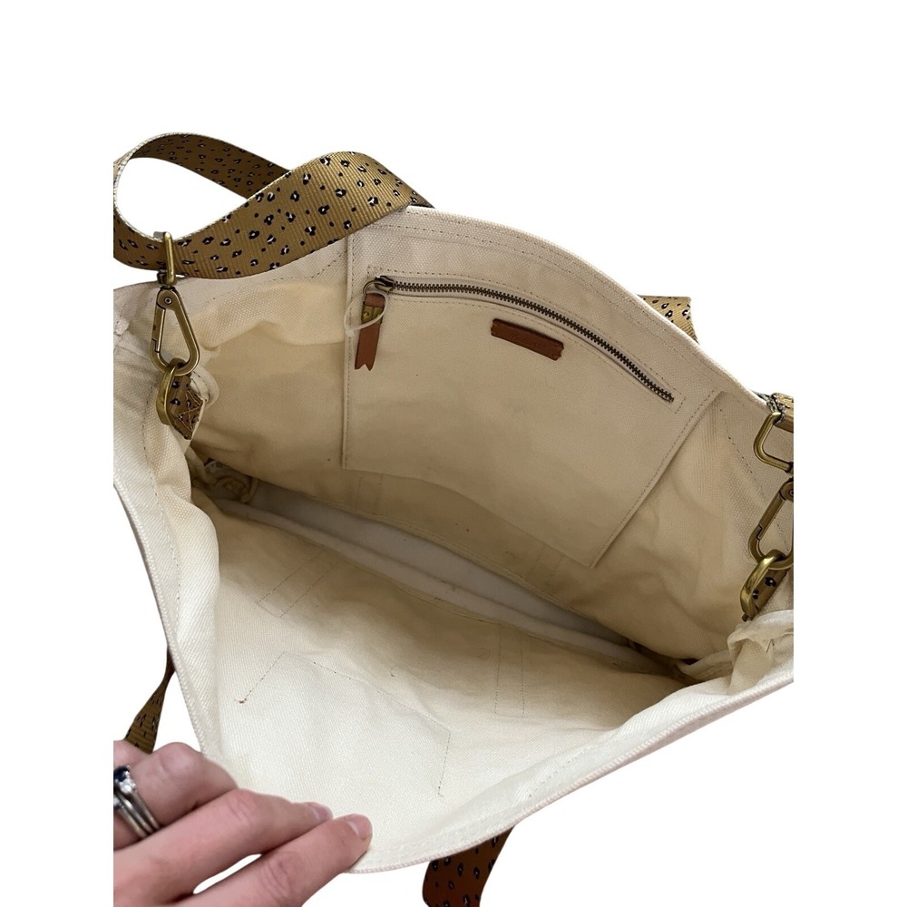 Madewell The Canvas Camden Tote Bag In Mini Leopard Animal Print - Picture 5 of 11